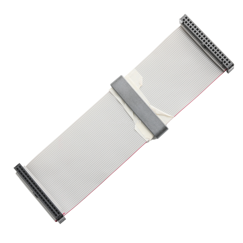 IDC FC-2*20P 40Pin 2.54mm Pitch Black PBT+G/F UL2651 28AWG IDC Flat Ribbon Cable 1.27mm Pitch OEM/ODM