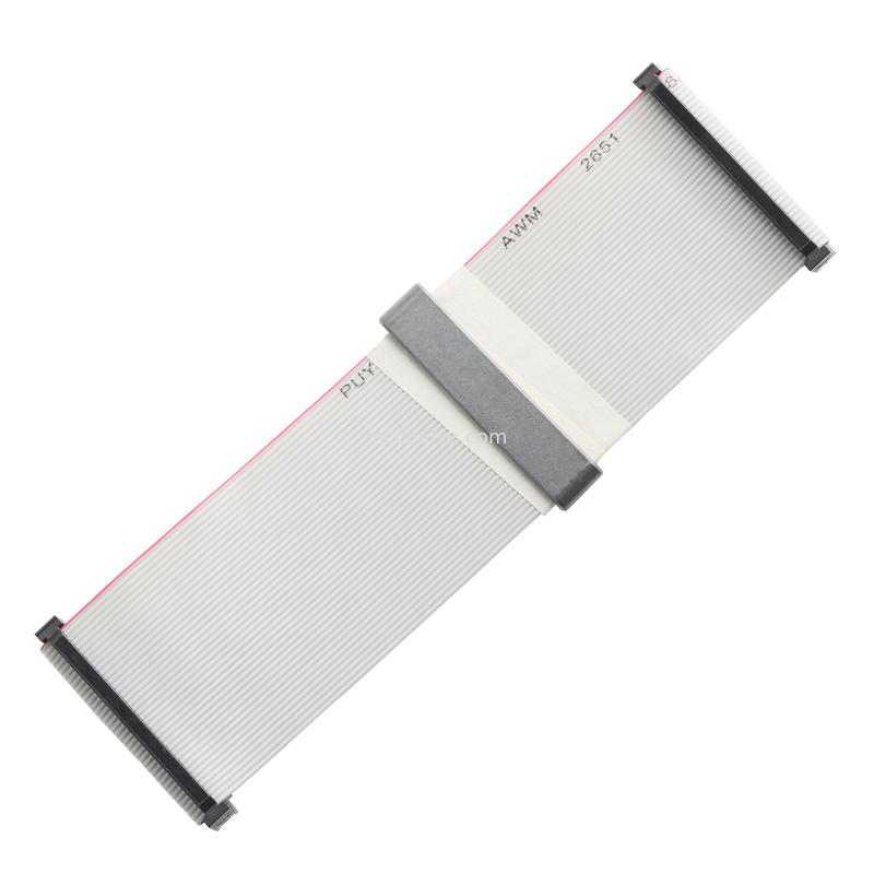 IDC FC-2*20P 40Pin 2.54mm Pitch Black PBT+G/F UL2651 28AWG IDC Flat Ribbon Cable 1.27mm Pitch OEM/ODM