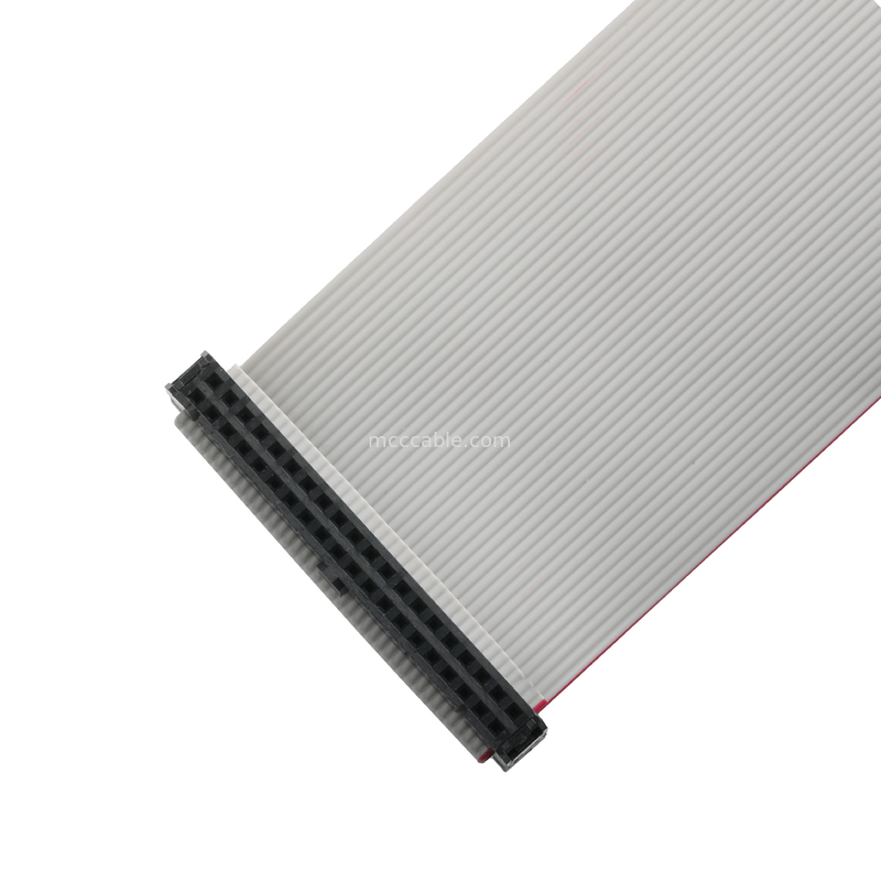 IDC FC-2*20P 40Pin 2.54mm Pitch Black PBT+G/F UL2651 28AWG IDC Flat Ribbon Cable 1.27mm Pitch OEM/ODM
