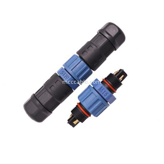 M15 Industrial 2, 3 Pin Circular Connector M15 Solder Type Assembly Connector Waterproof IP67