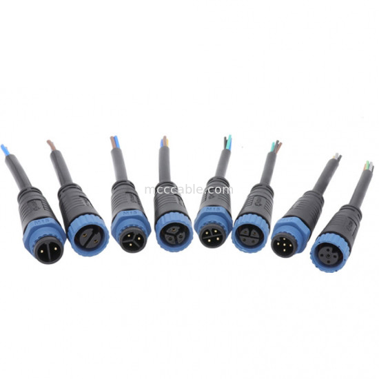 M15 Industrial 2, 3 Pin Circular Connector M15 Solder Type Assembly Connector Waterproof IP67