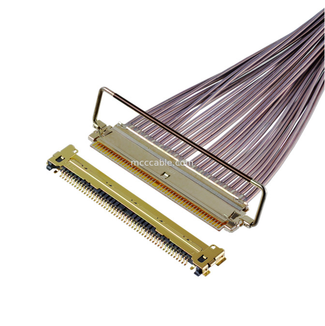 64 Gbps PAM4 81863-100B-01 50P 0.4mm Pitch Horizontal Mating Type Micro-Coaxial Cable Assembly OEM/ODM