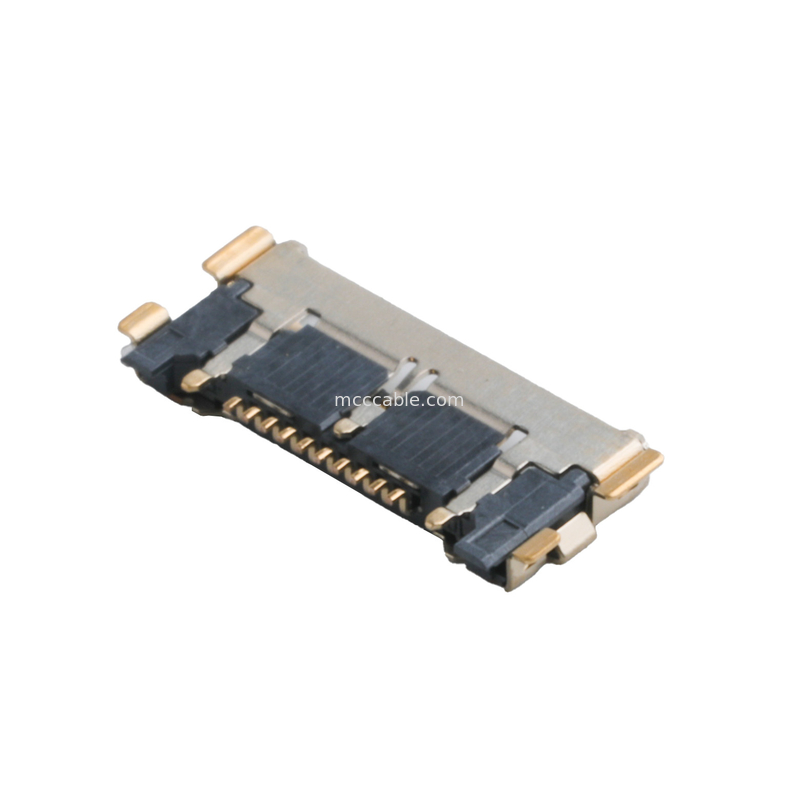 20633 Series 20Gbps/ Lane 20525-210E-02 Micro Coaxial Connector 0.4mm Pitch Plate End Seats