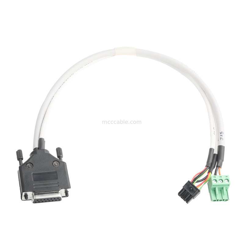 LVDS CABLE Adapter DB-15P FEMALE To HSG 43025-0800 8P And 691352710003 3P Green Male Terminal Connector Cable OEM/ODM
