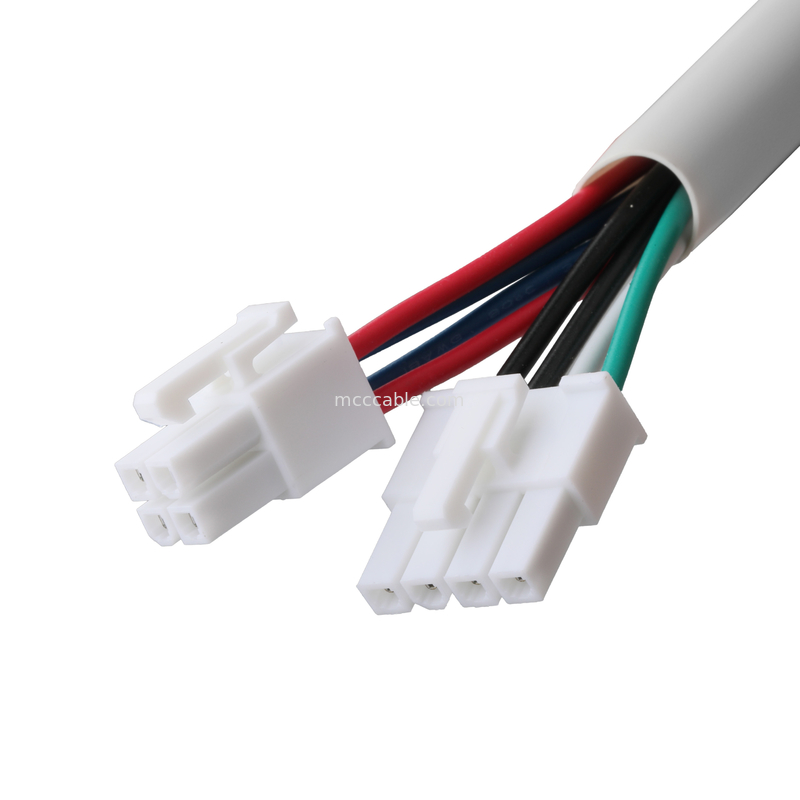 Molex HSG 4P To RCPT HSG 4P Pitch 4.2mm UL1007 18AWG 300V 80C OEM/ODM Length Customize