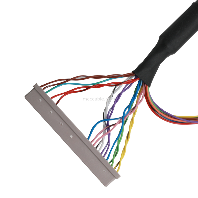 LCD motherboard cable JAE FI-X30HL 30P To DF14-30P And JST ERH-7P Combined Cable Connectors OEM/ODM