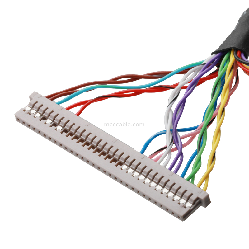 LCD motherboard cable JAE FI-X30HL 30P To DF14-30P And JST ERH-7P Combined Cable Connectors OEM/ODM