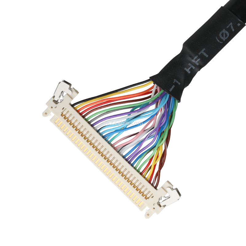 LCD Cable JAE FI-X30HL Display Screen Motherboard Cable Connector UL20276 AWG30 with Braid and UL Label
