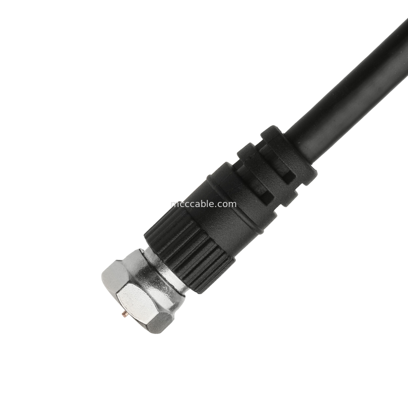RF Coaxial Cable Connectors RG-59 Dual Head Connector Antenna Reception/wifi Signal