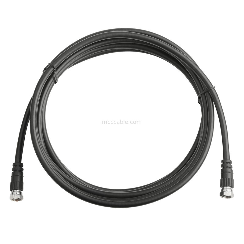 RF Coaxial Cable Connectors RG-59 Dual Head Connector Antenna Reception/wifi Signal