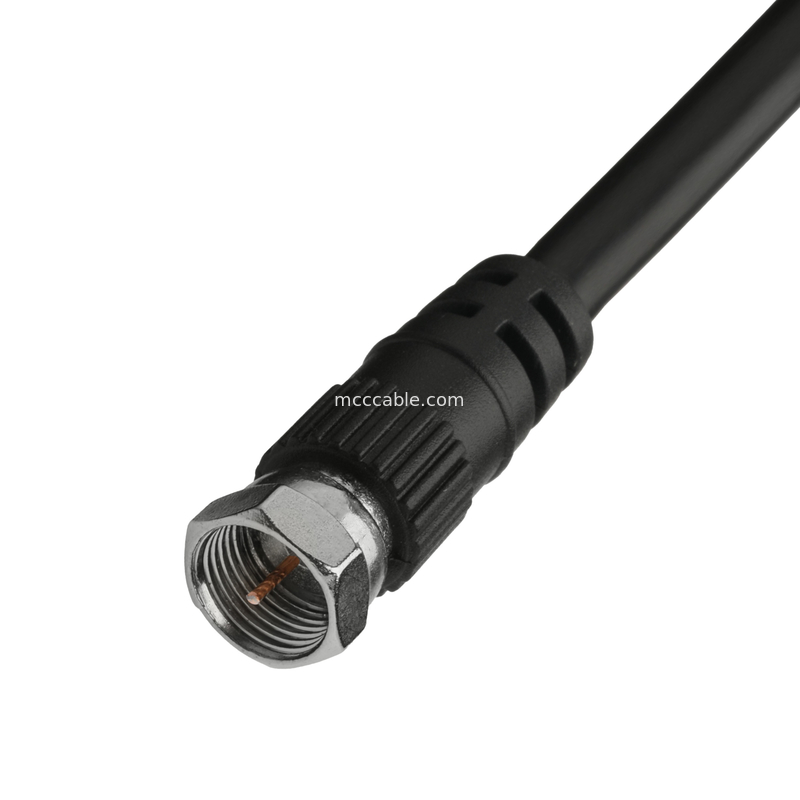 RF Coaxial Cable Connectors RG-59 Dual Head Connector Antenna Reception/wifi Signal