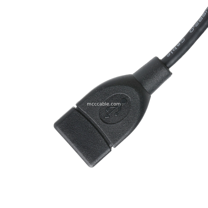 USB Cable Set For IC7 USB-A 2.0 Receptacle To Molex 51021-0400 RM 1.25mm 4Pin External Expansion Adapter