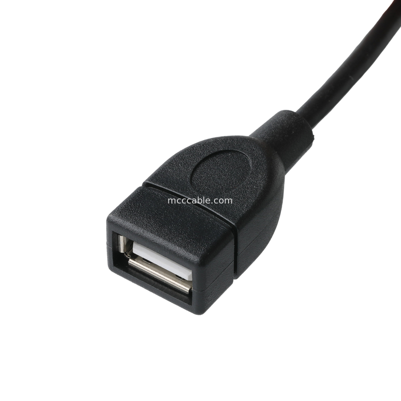 USB Cable Set For IC7 USB-A 2.0 Receptacle To Molex 51021-0400 RM 1.25mm 4Pin External Expansion Adapter