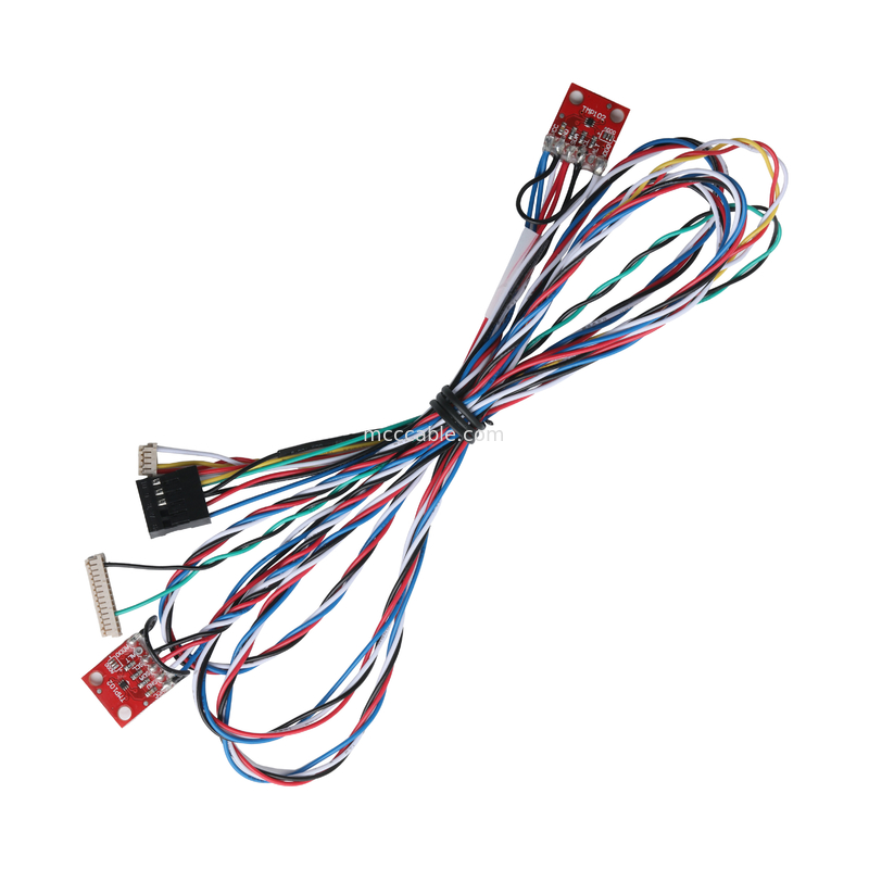 Combined Customized Cable JST RF-10 To DF13-14S-1.25C DF13-5S-1.25C And SEN-13314 Cable Connector Assembly