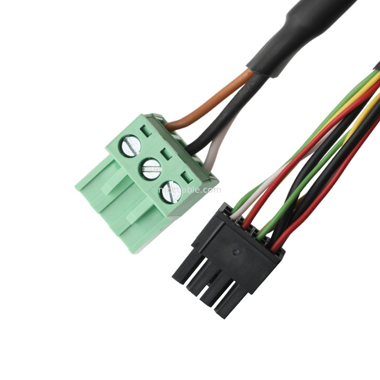 LVDS CABLE Adapter DB-15P FEMALE To HSG 43025-0800 8P And 691352710003 3P Green Male Terminal Connector Cable OEM/ODM