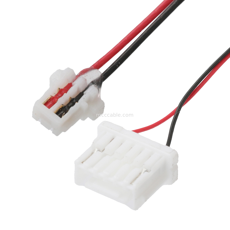 JST Wire Harness 0.8mm Pitch 2P Contact Face UP To NSHR-6P 1.0mm Buckle Receptacle Disconnectable Crimp