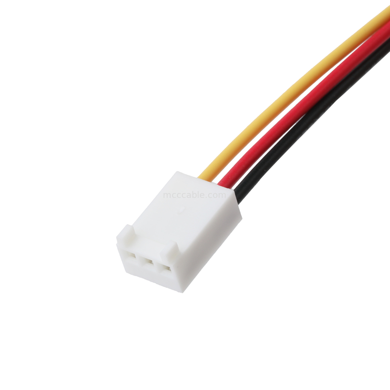 Molex Connector 22-23-2031 To 22-01-3037 3-POS Fan Header Male Pins 2.54mm Pitch 22AWG Hook-Up Wire Cable