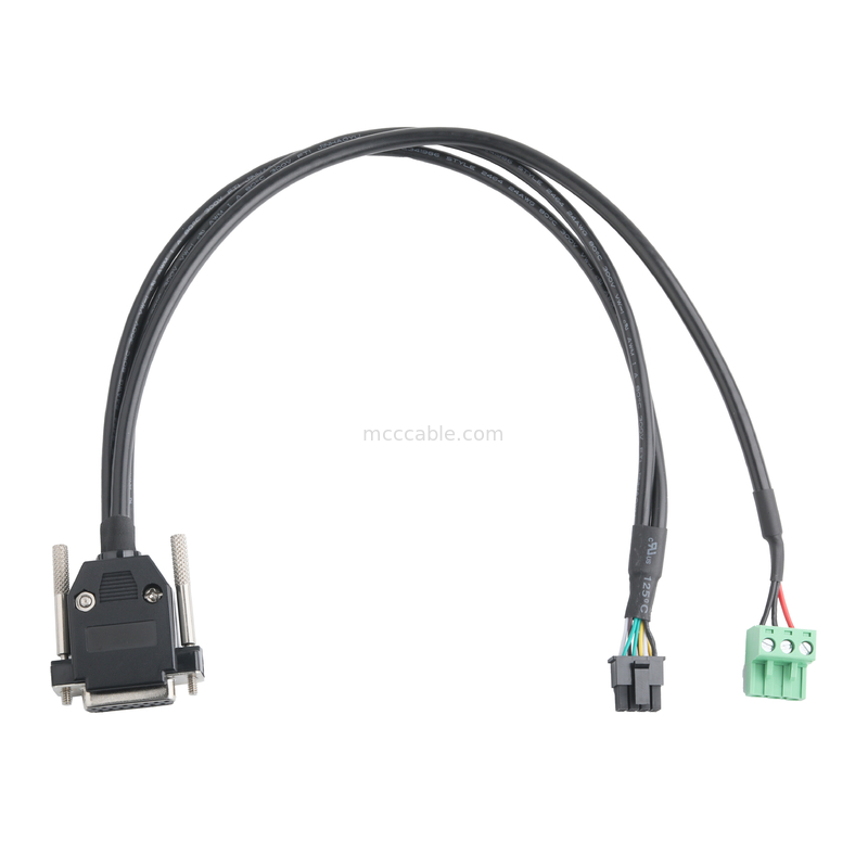 Customized Industrial Cable Connectors DB-15P Female To HSG 43025-0800 Pitch 3.0mm And 691352710003 Pitch 5.8mm