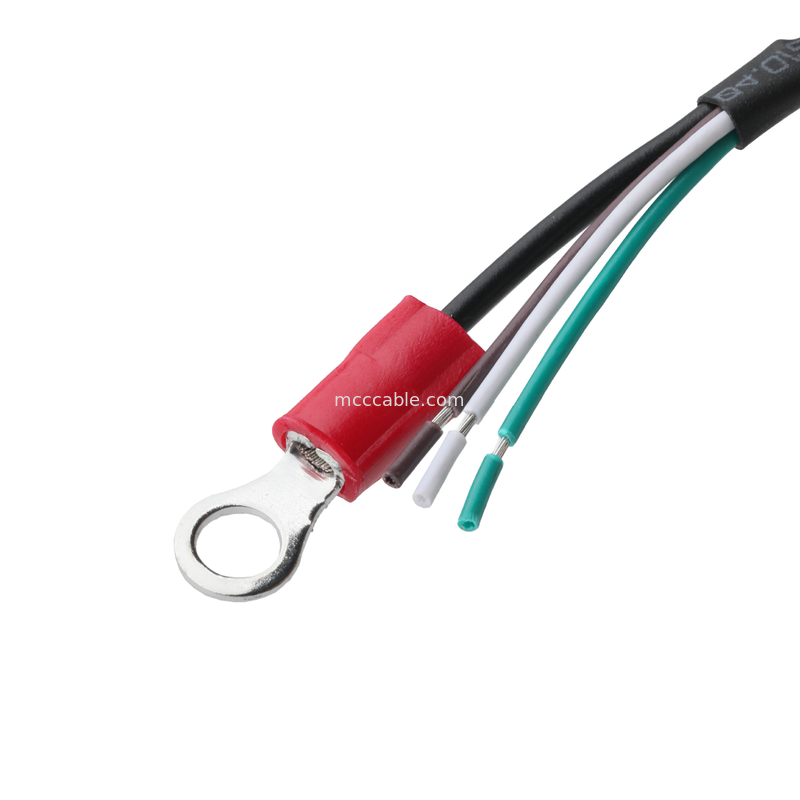 HSG 43645-0400 MX3.0-4P To Semi-stripped Wire And Ring Grounding Collar LVDS Cable Assembly OEM/ODM