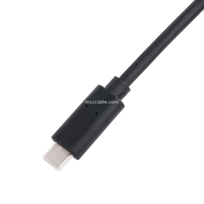 20P Female USB 3.0 Type-C to IDC Adapter Cable Internal Resistor Black PVC Wire OEM ODM