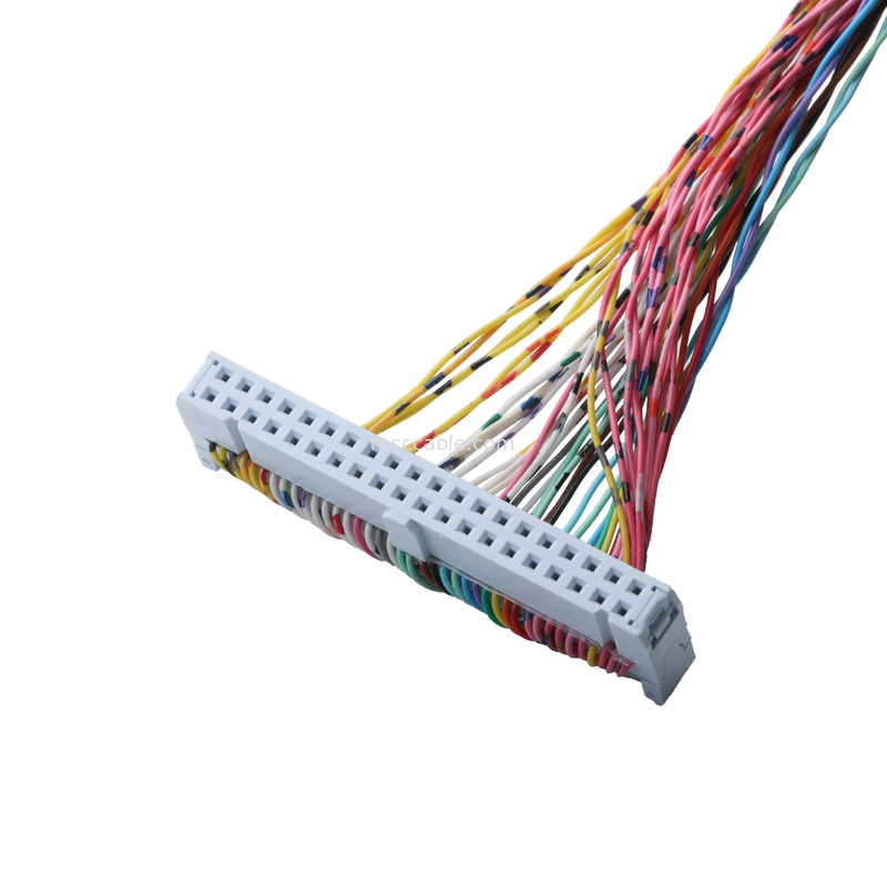 Connector 89140-0101 RCPT 40P IDC 26-28AWG GOLD Straight-Thru, NPT Hubs With Integral Sealing Ring