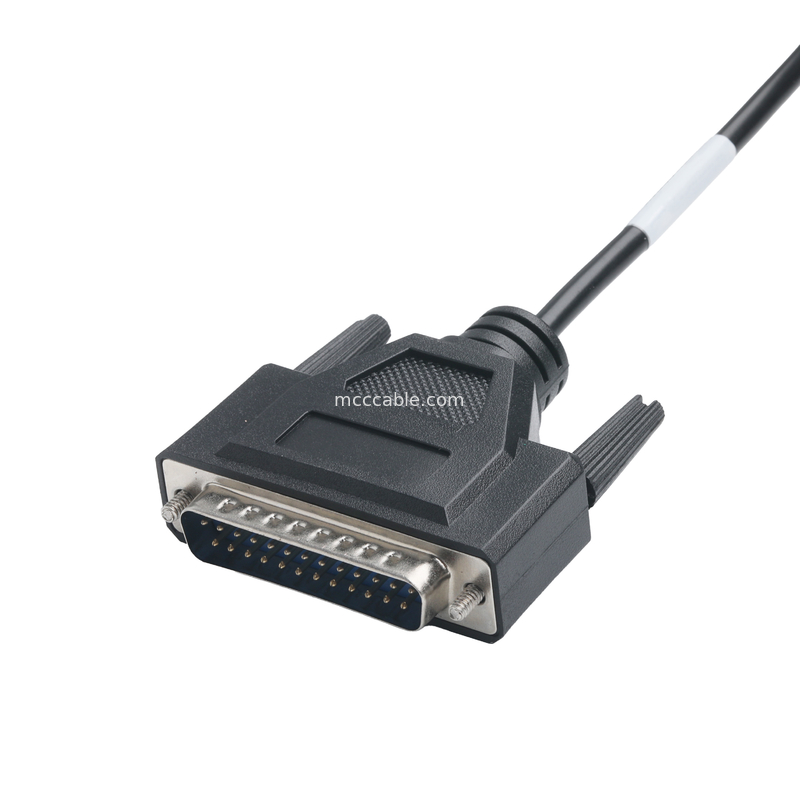 CLEAR PVC 30P D-SUB FEMALE To GX12 M12-2P Connector Custom Cable Assembly Connectors OEM/ODM
