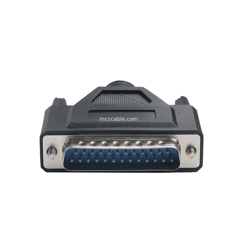 CLEAR PVC 30P D-SUB FEMALE To GX12 M12-2P Connector Custom Cable Assembly Connectors OEM/ODM
