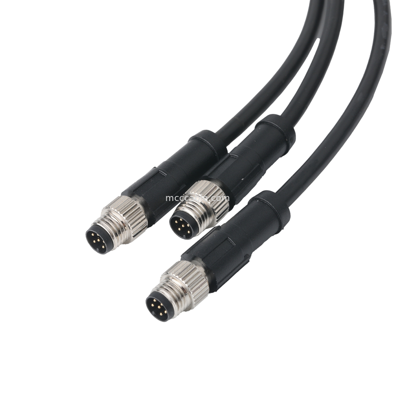 XHB-12P To M8 CONN Cable Assembly And DC CONN Or 43025-0400 CONN Pitch 3.0mm OEM/ODM
