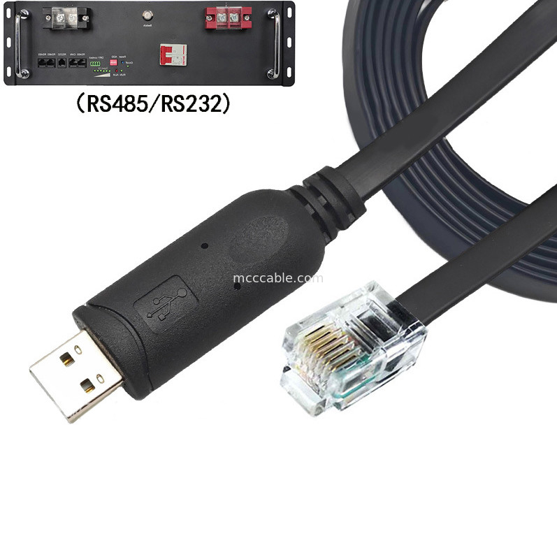 USB-A To RS232 RJ12 Serial Cable 6P6C Compatible With RS232 Communication Configuration Debugging Line