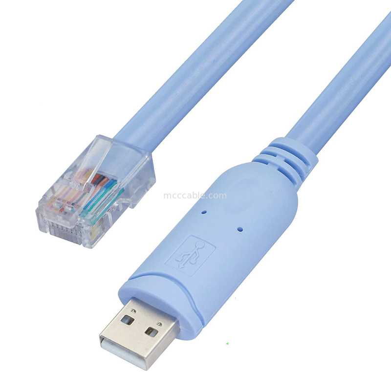 Industrial Custom Harness Connector USB To RJ45 To 8P8C Crystal Head To RS232 Serial Port Switch Control Cable