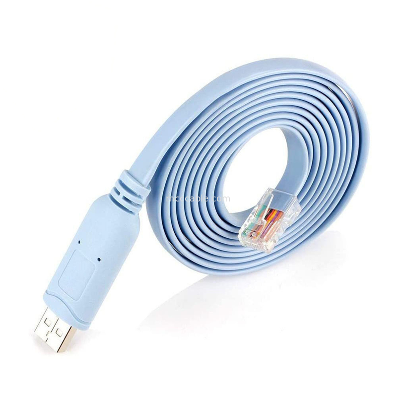 Industrial Custom Harness Connector USB To RJ45 To 8P8C Crystal Head To RS232 Serial Port Switch Control Cable