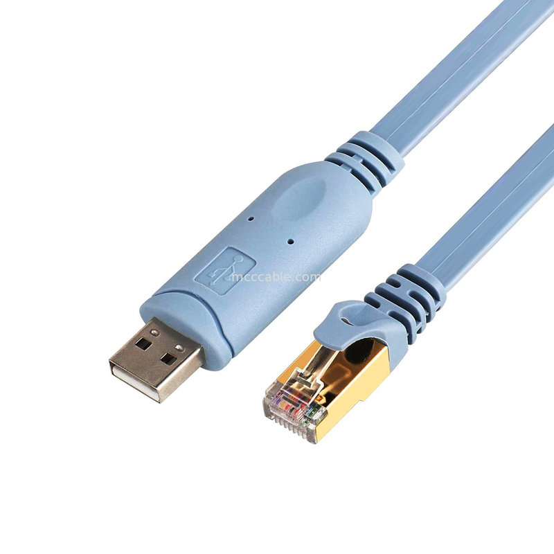 Industrial Custom Harness Connector USB To RJ45 To 8P8C Crystal Head To RS232 Serial Port Switch Control Cable