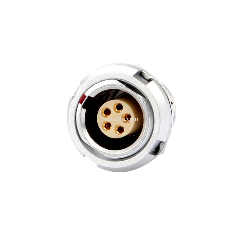 Industrial Waterproof Connector B Series Z2 5Pin Double Nut Welding Printed Circuit Board Pin Core (straight And Angled)