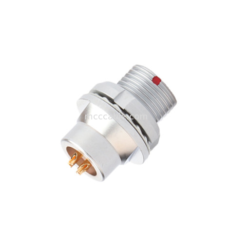 Industrial Circular Connector B Series Z13 4Pin Female Connector External Fixed Vacuum Sealed Socket