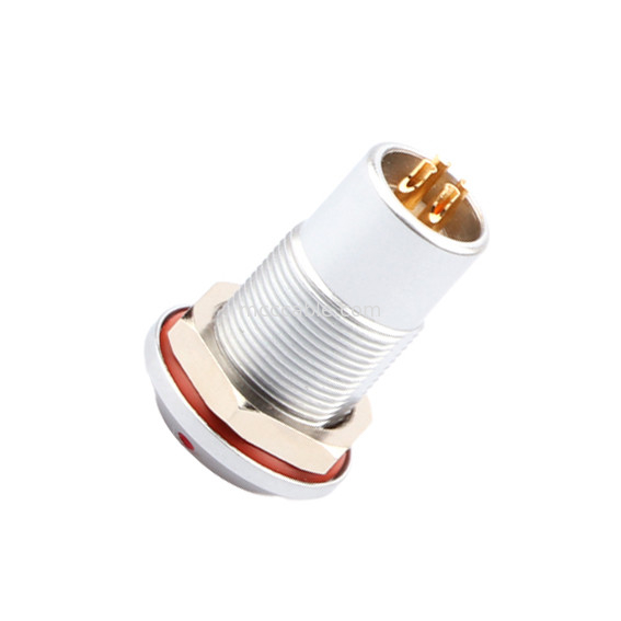 Circular Waterproof Connector B Series Z7 4P Female Vacuum Sealed Waterproof Socket, Fixed Socket Nut Fixed IP68