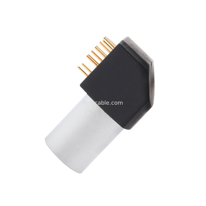 Indoor Circular Connector B Series Z11 8Pin Angled Grounding Solder Fixed Socket 90° Angular Socket For Circuit Board