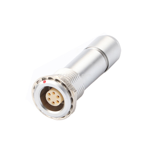 Industrial Waterproof Circular Connector B Series Z10 6P Female Indoor Universal Double Nut Cable Clamp To Fix The Cable