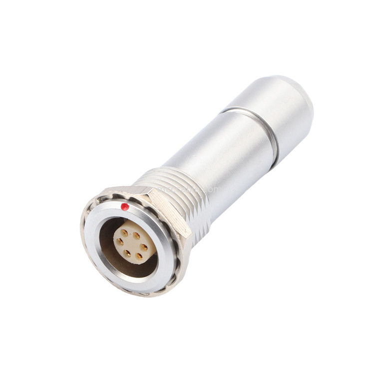 Industrial Waterproof Circular Connector B Series Z10 6P Female Indoor Universal Double Nut Cable Clamp To Fix The Cable