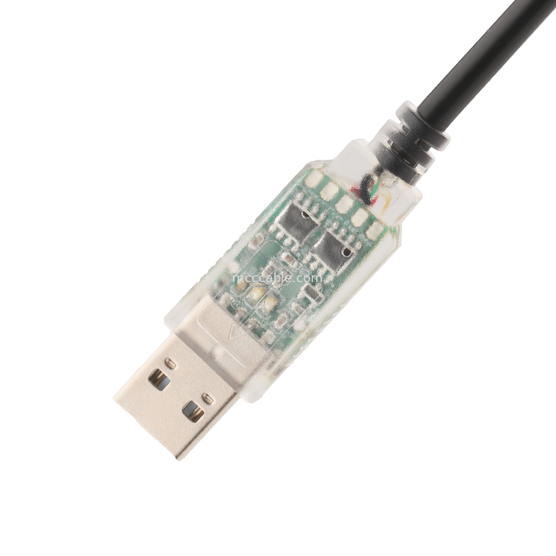 Industrial Custom Cable Adapters USB-A RJ422 To RS232 Network Port Network Engineering Debug Cable