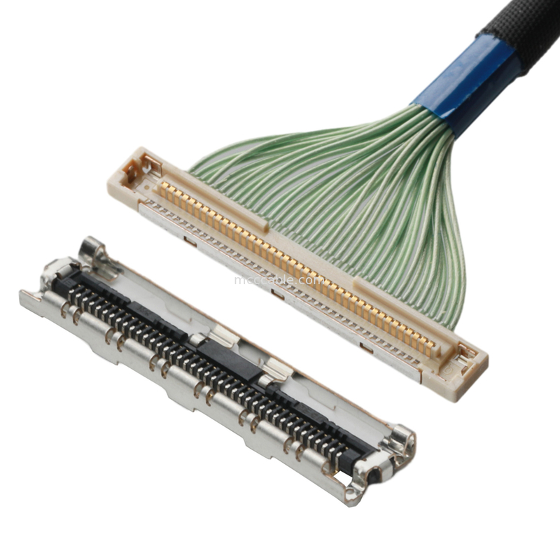 0.4mm Pitch  DF36-40P-0.4SD Micro Coaxial Cable lvds connector cable