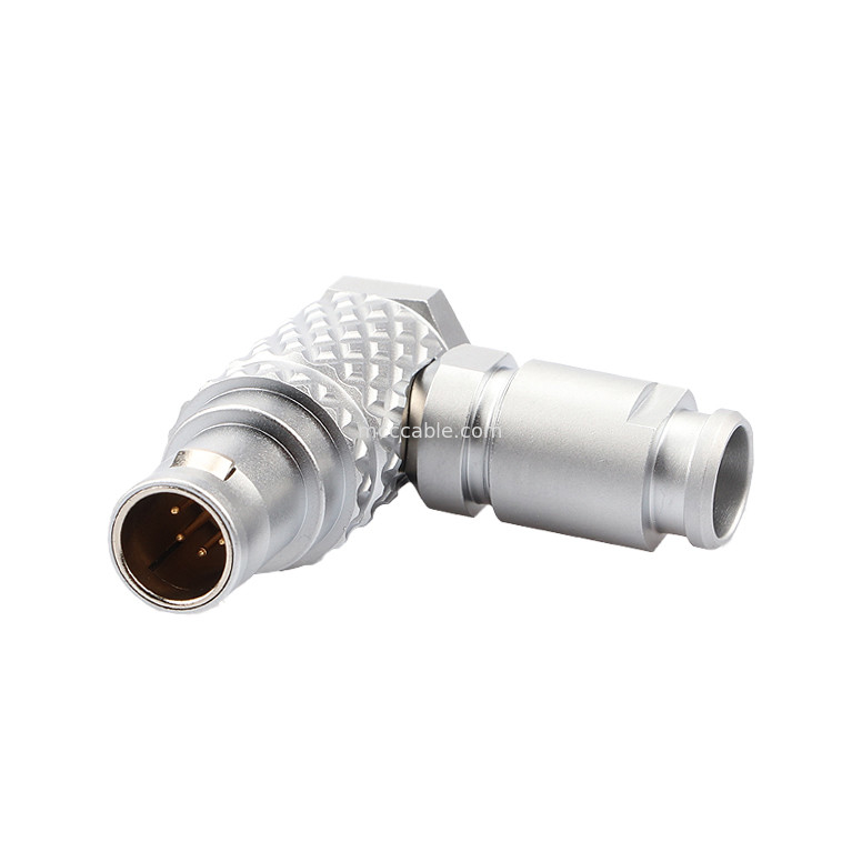 90° Angle Plug T3 5Pin B Series Circular Push-pull Self-locking Connector For Industrial Control
