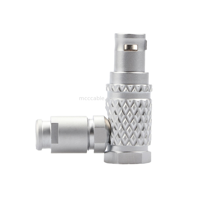 90° Angle Plug T3 5Pin B Series Circular Push-pull Self-locking Connector For Industrial Control