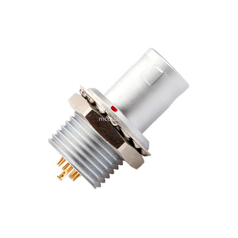 Push-pull Self-locking T2 8Pin Circular Connector Panel Fixed Plug Without Locking Device Industrial Solution