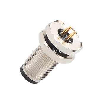 Circular Connector M5 code-A Waterproof Series Panel Flange PCB Male Socket Support 3-core and 4-core customization IP67