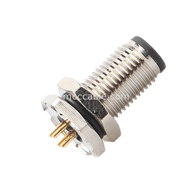 Circular Connector M5 code-A Waterproof Series Panel Flange PCB Male Socket Support 3-core and 4-core customization IP67
