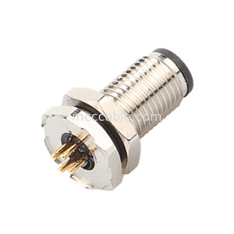 Circular Connector M5 code-A Waterproof Series Panel Flange PCB Male Socket Support 3-core and 4-core customization IP67