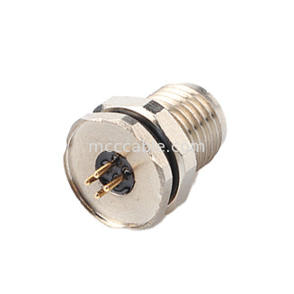 Circular Connector M5 code-A 4Pin Waterproof Series Female Mates with M5 panel flange PCB male socket