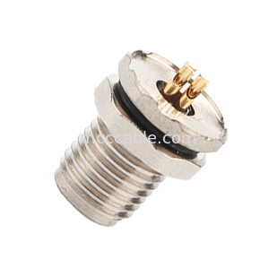 Industrial Circular Waterproof Connector M5 Code-A 4Pin Panel Flange PCB Female Socket IP67