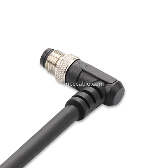 Industrial Connector M8 Injection Molded Circular Waterproof Connector Male Female 6 Pin
