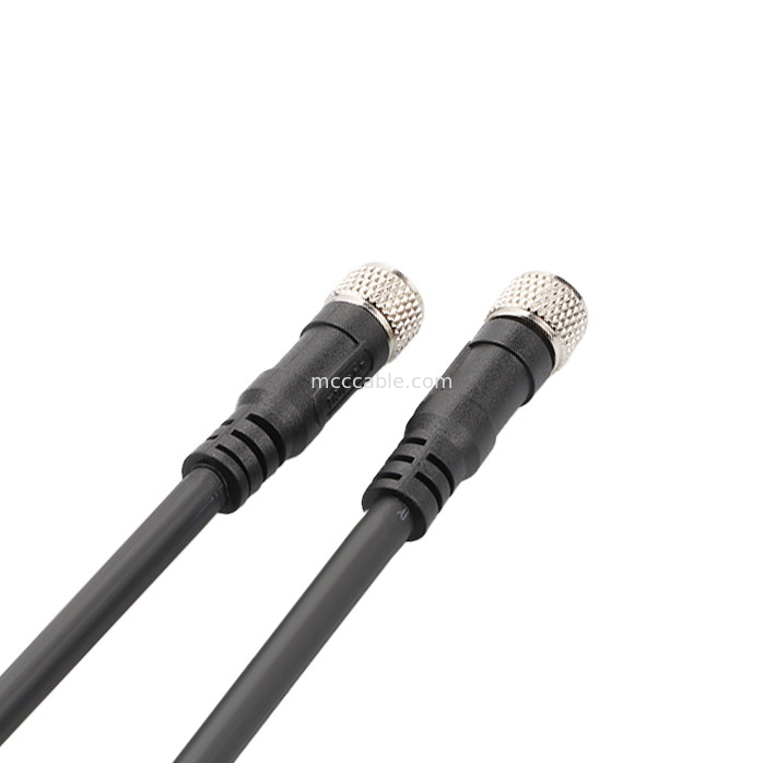 Industrial Connector M8 Injection Molded Circular Waterproof Connector Male Female 6 Pin